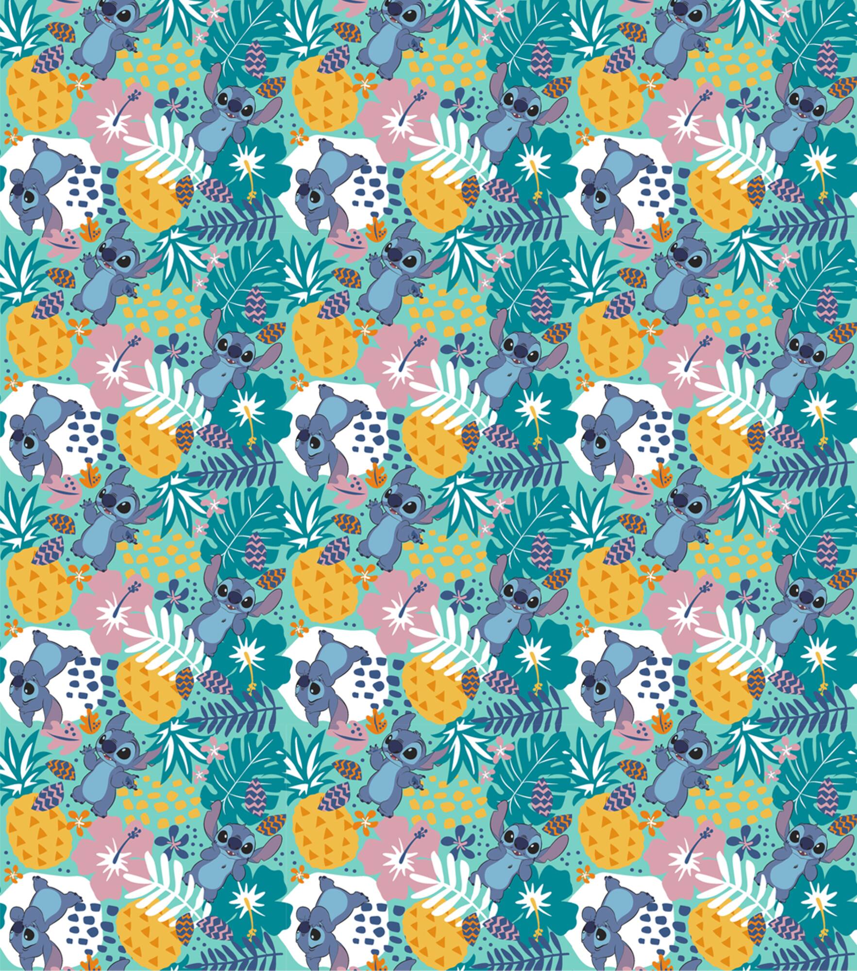 Disney Lilo & Stitch In the Jungle Cotton Fabric